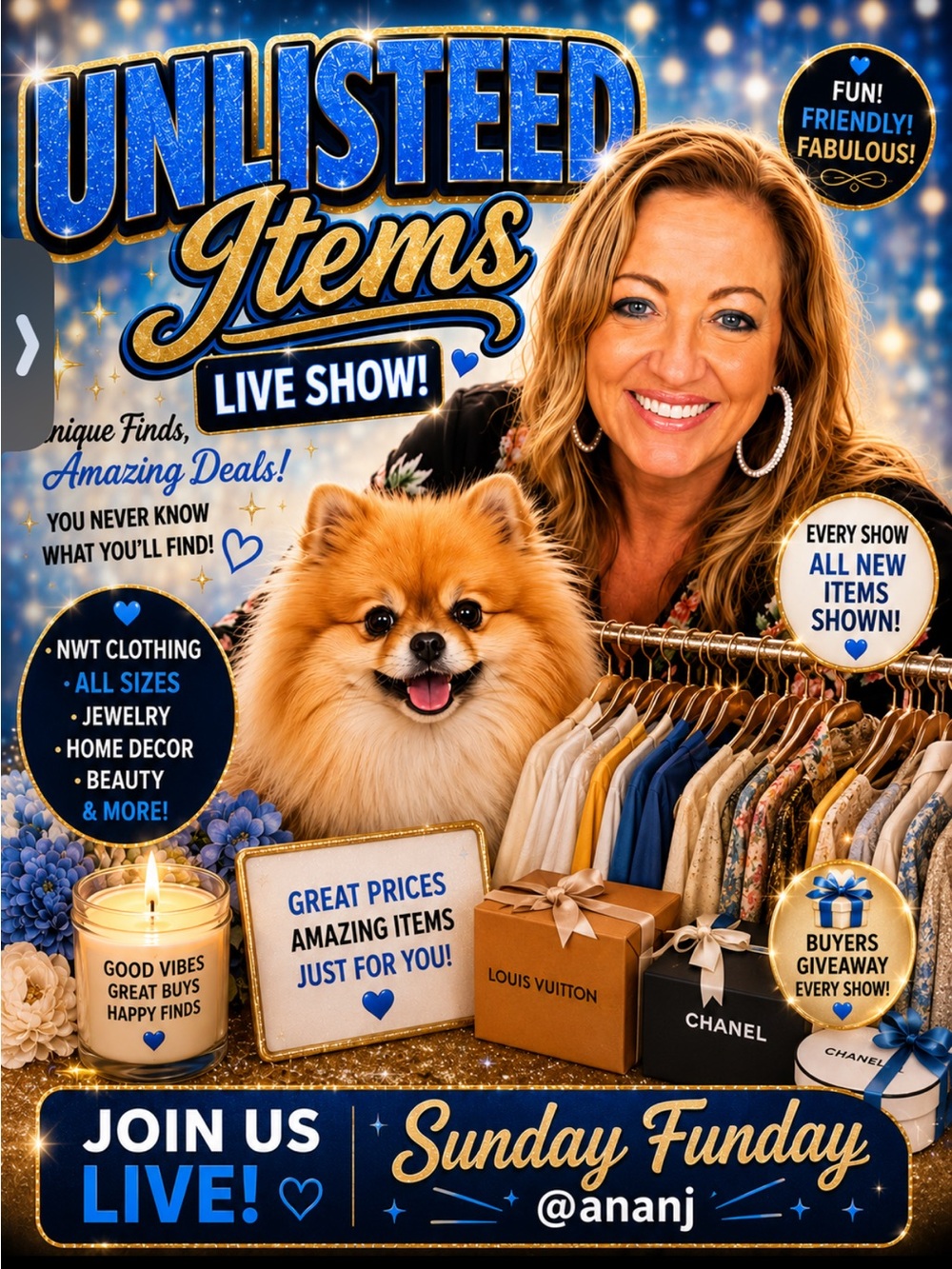 Sold on Live Show - ALL Clothing & jewelry, miscellaneous items too - Picture 1 of 1